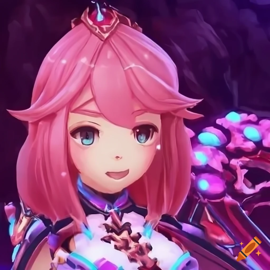 cute slime from Xenoblade with candy theme