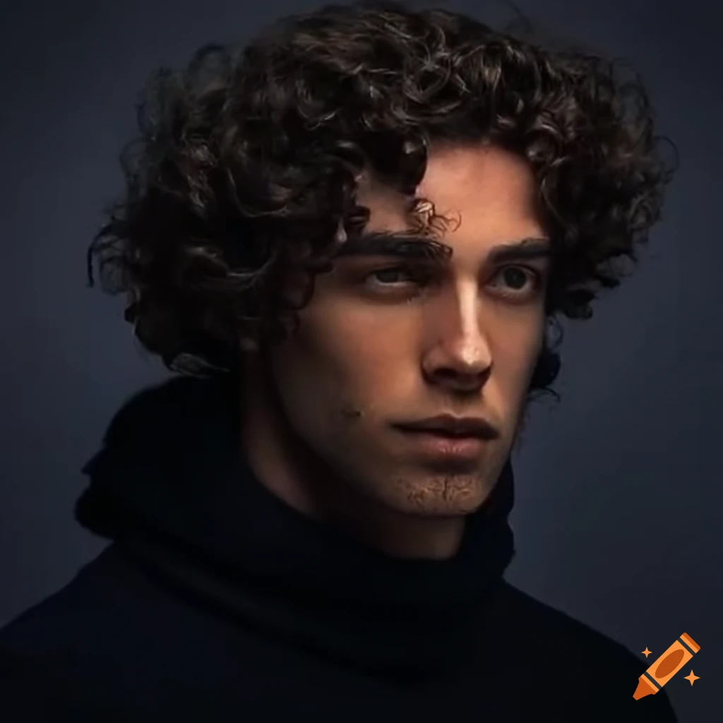 man with curly hair