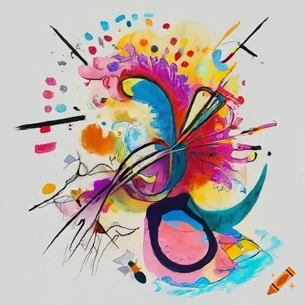 stilized abstract art of a phoenix car
