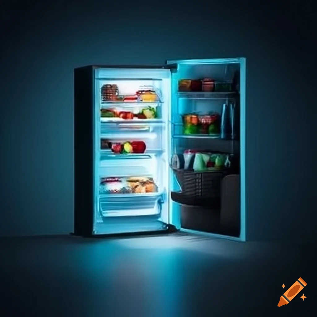 Dualpurpose refrigerator and bookshelf on Craiyon