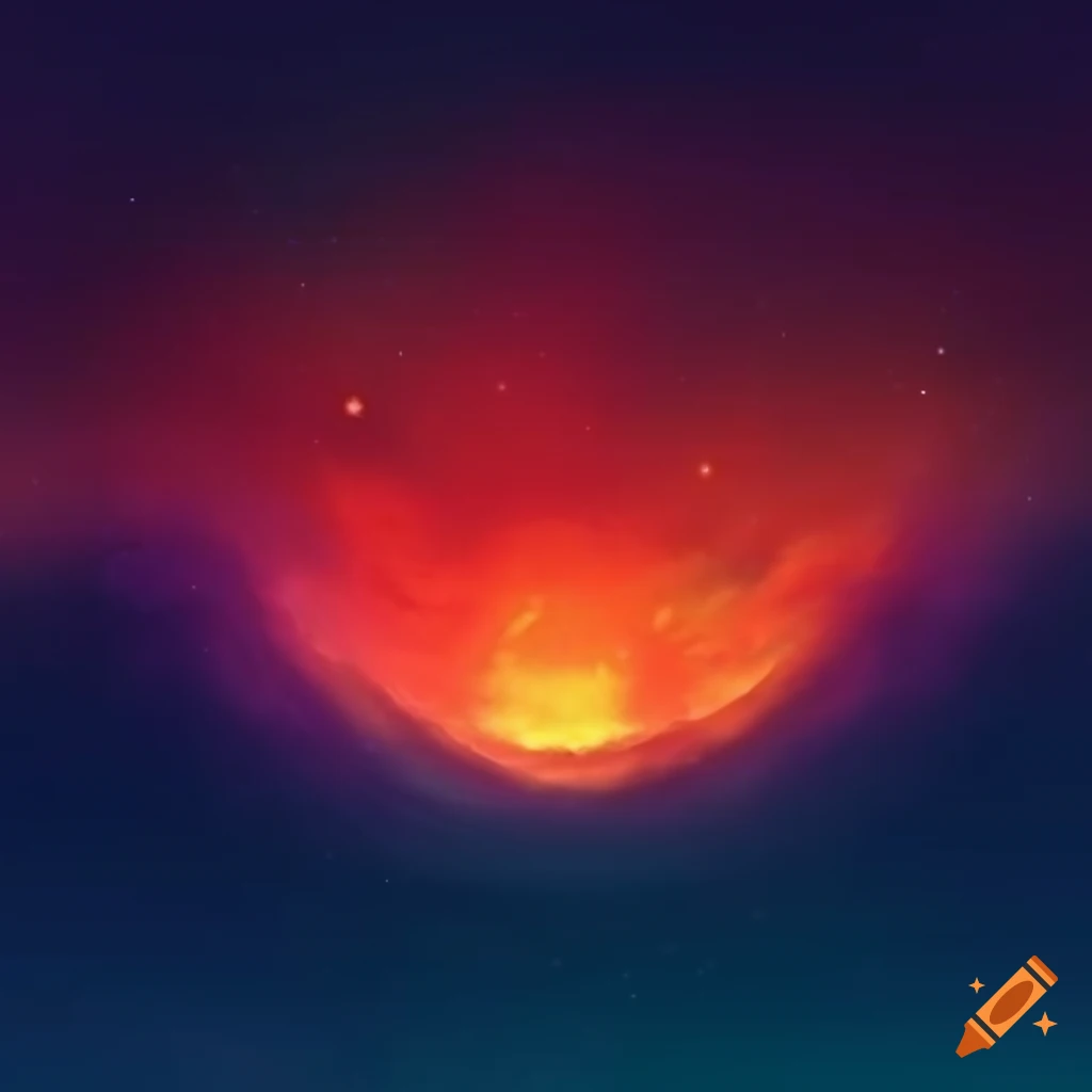surreal sky with vibrant colors