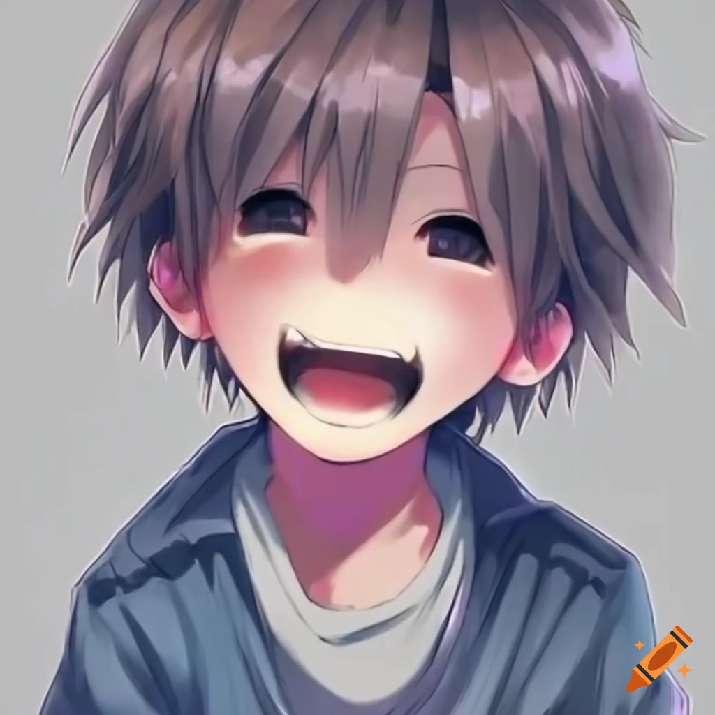 cute anime child expressing different emotions