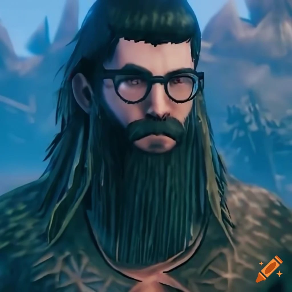 portrait of a bearded man wearing glasses