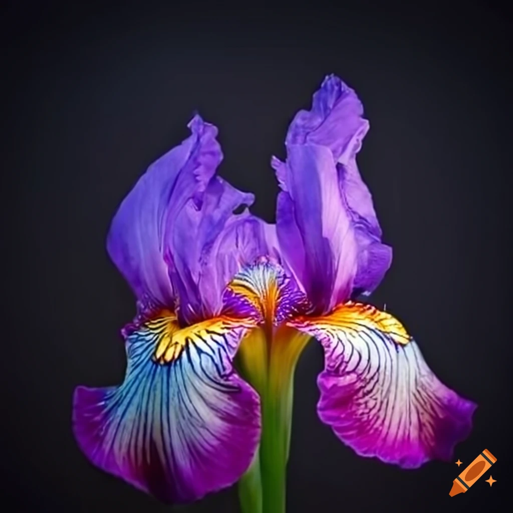 close-up of an iris flower