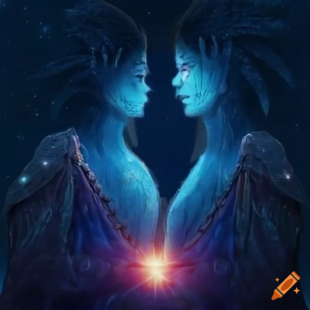 couple gazing at dragon constellation