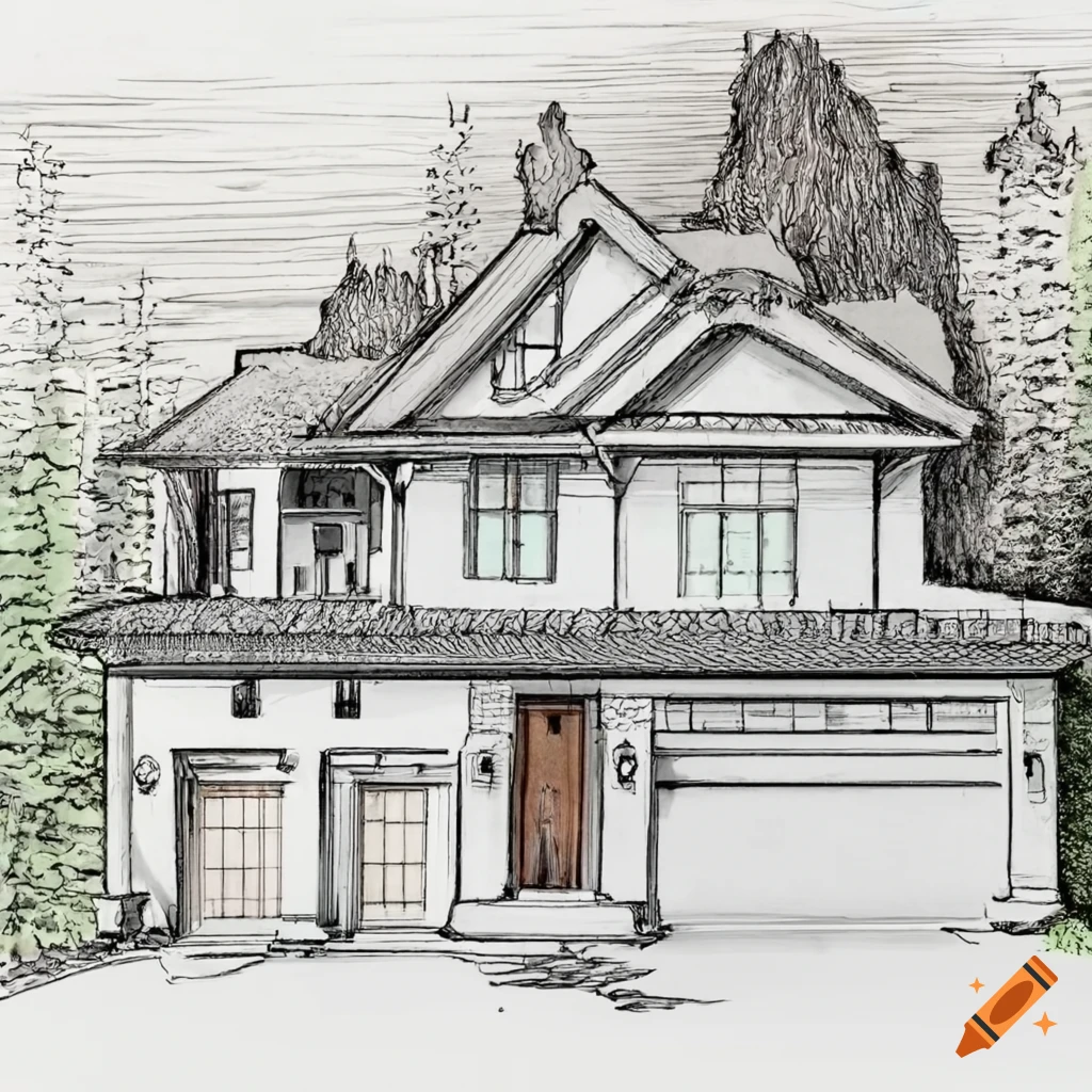How to Draw a House in 1-Point Perspective Step by Step - YouTube