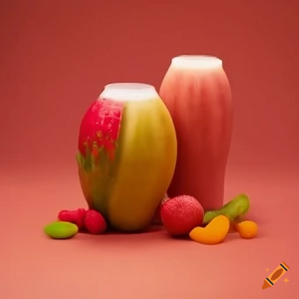 assortment of fruits with milk