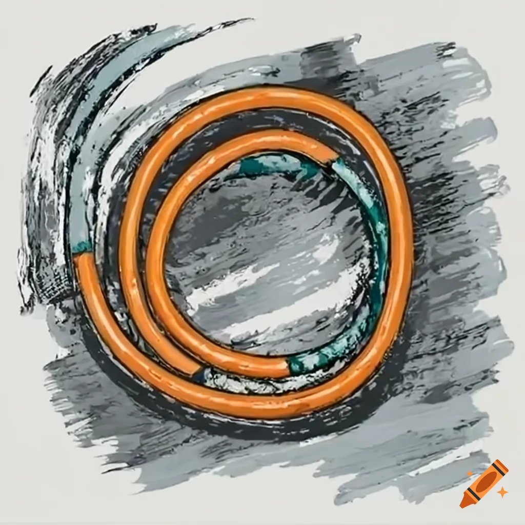 Water flowing through a garden hose