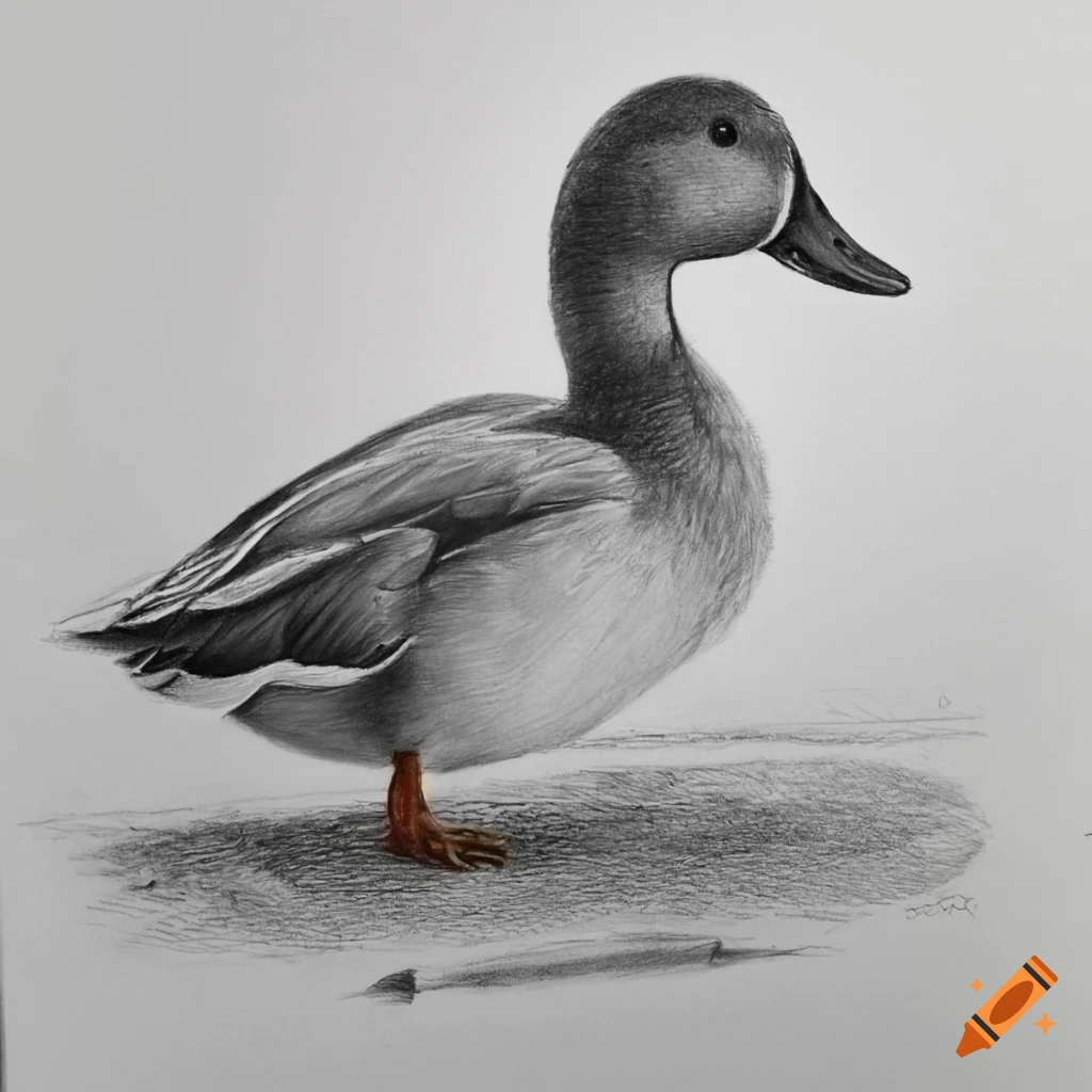 How To Draw A Cartoon Duck, Step by Step, Drawing Guide, by Dawn - DragoArt