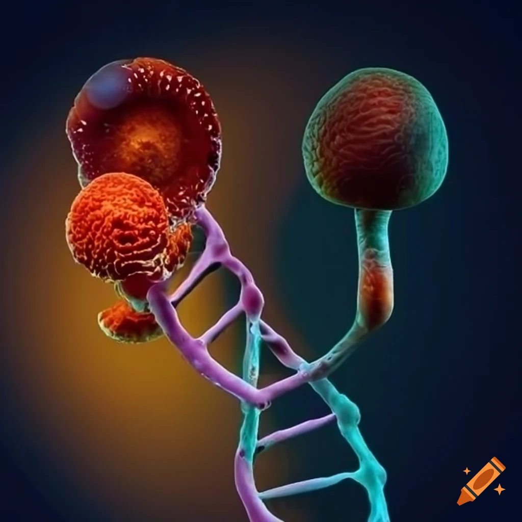 DNA and fungi hybrid