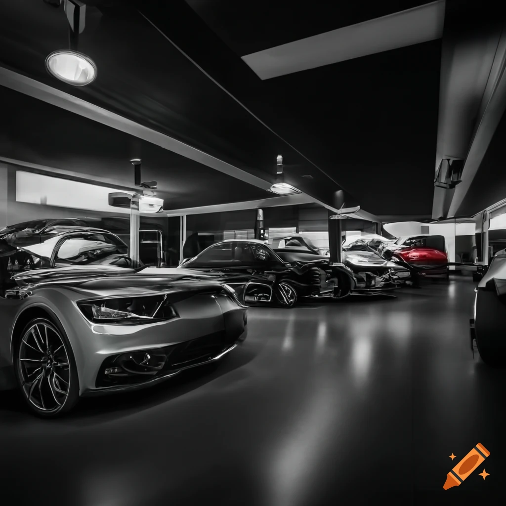 view of an automotive showroom