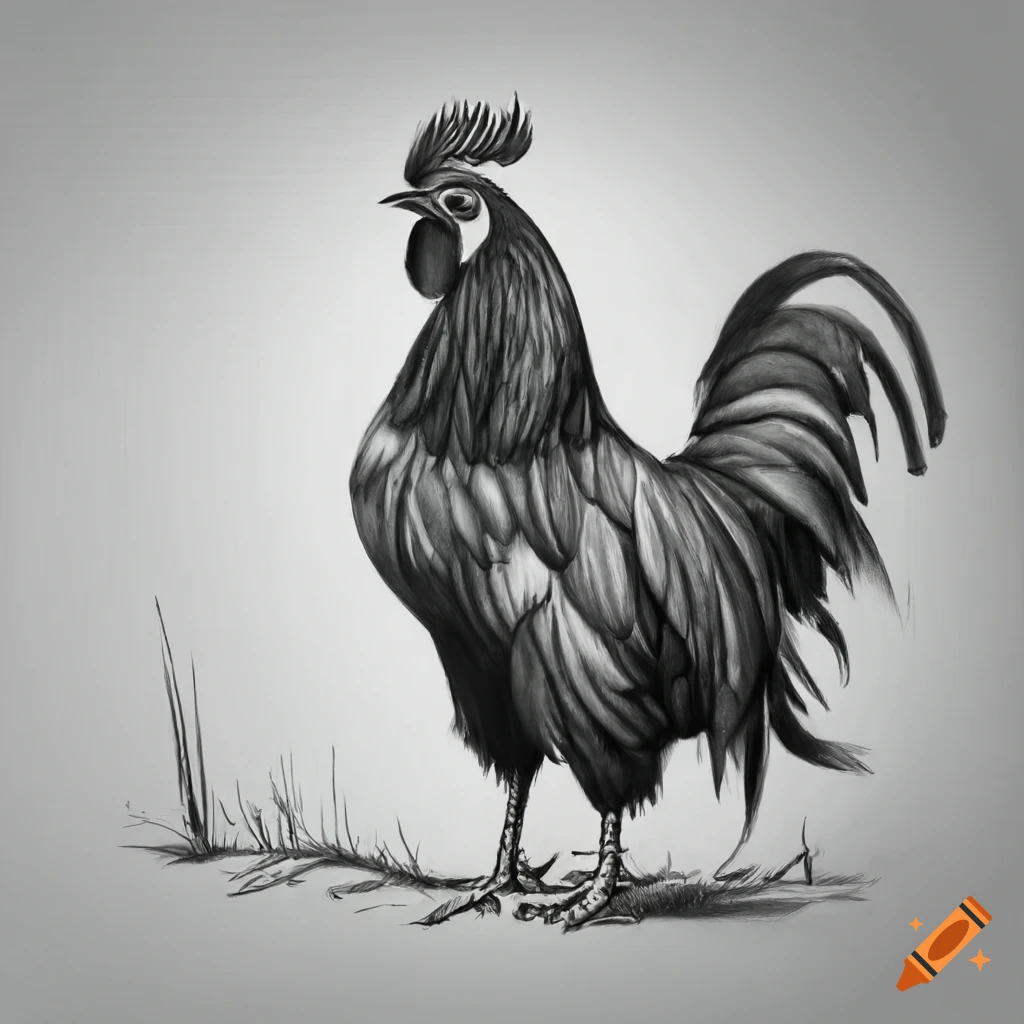Picture Of Chicken Drawing Background Images, HD Pictures and Wallpaper For  Free Download | Pngtree