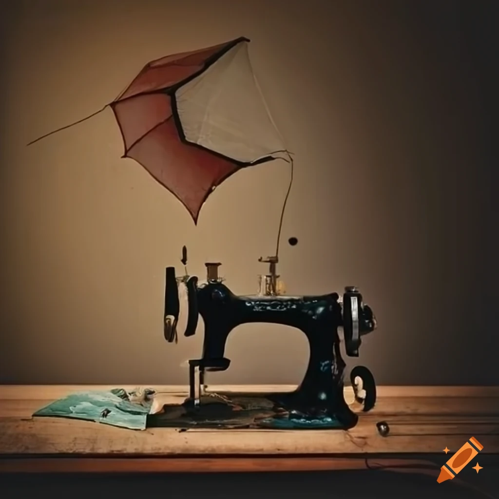 Pink singer sewing machine on Craiyon