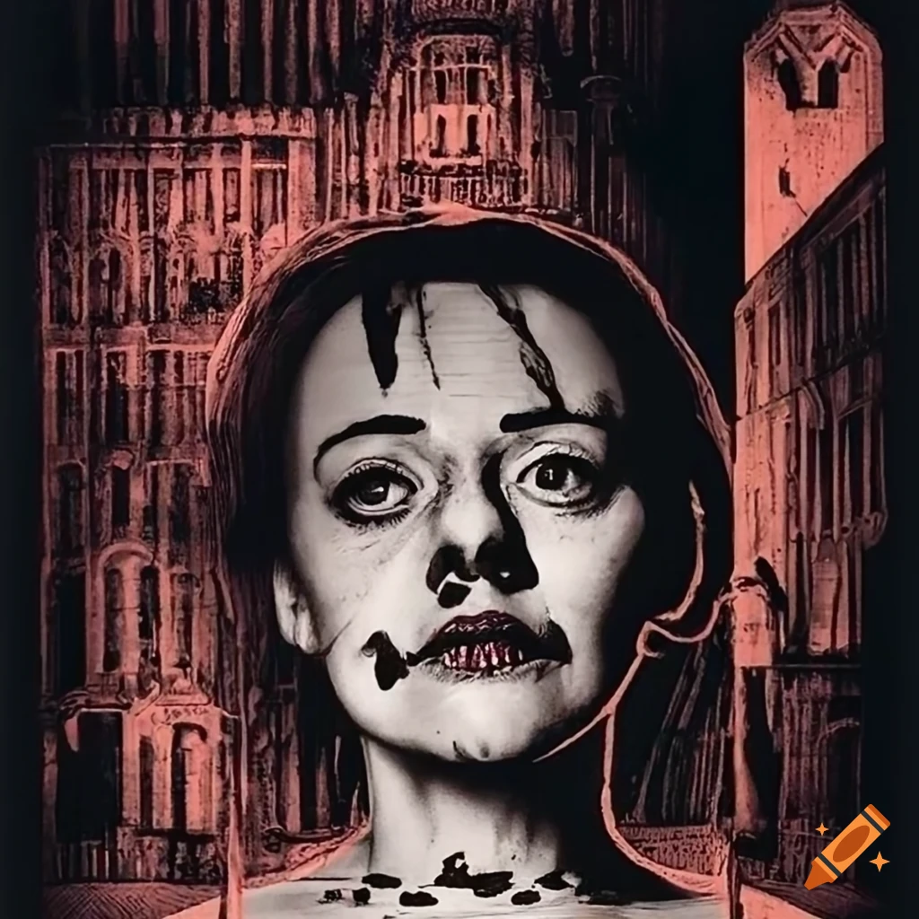 horror film poster of "Giles & Mary"