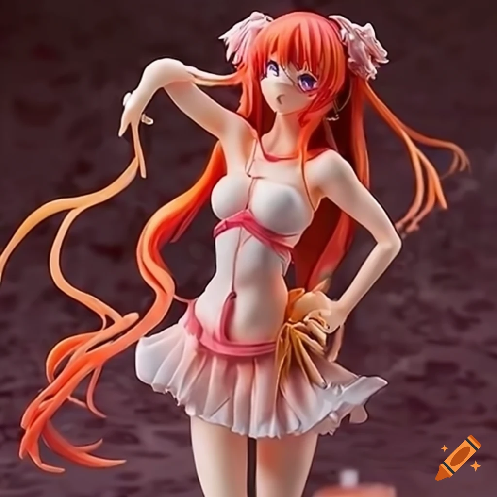 anime convention with anime character figurines