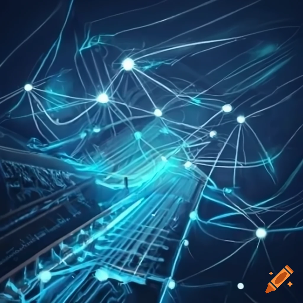 Ultra realistic depiction of tcp ip network connections on Craiyon