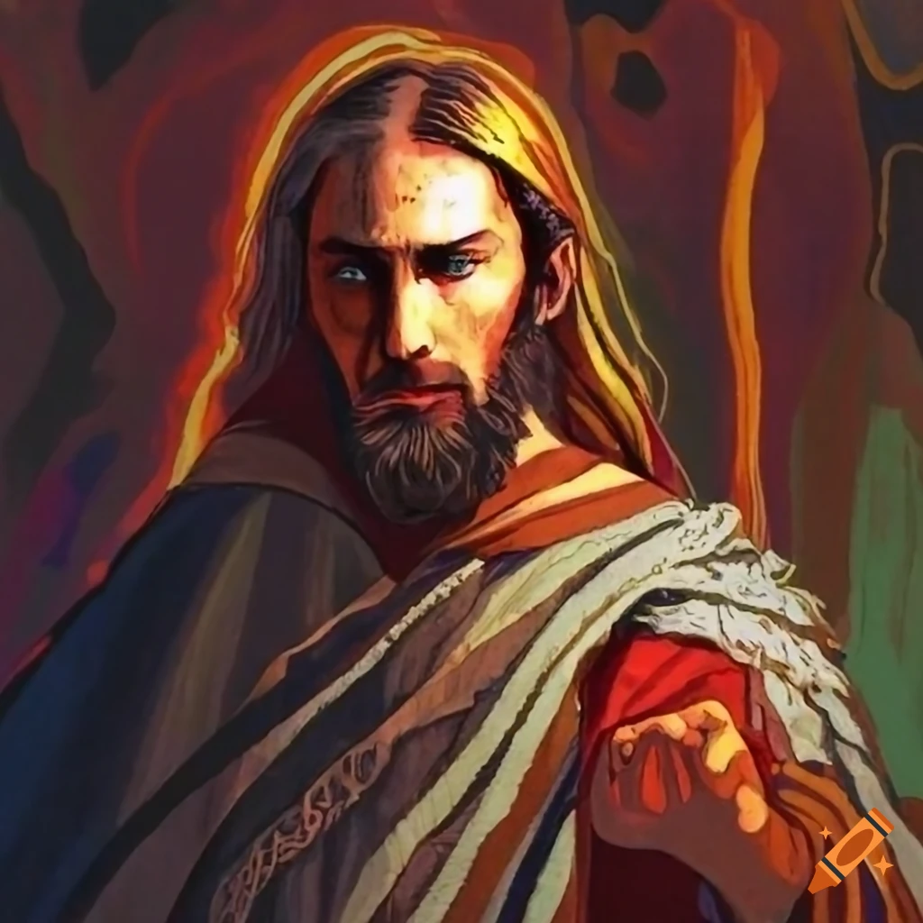 image of a spiritual figure delivering a message