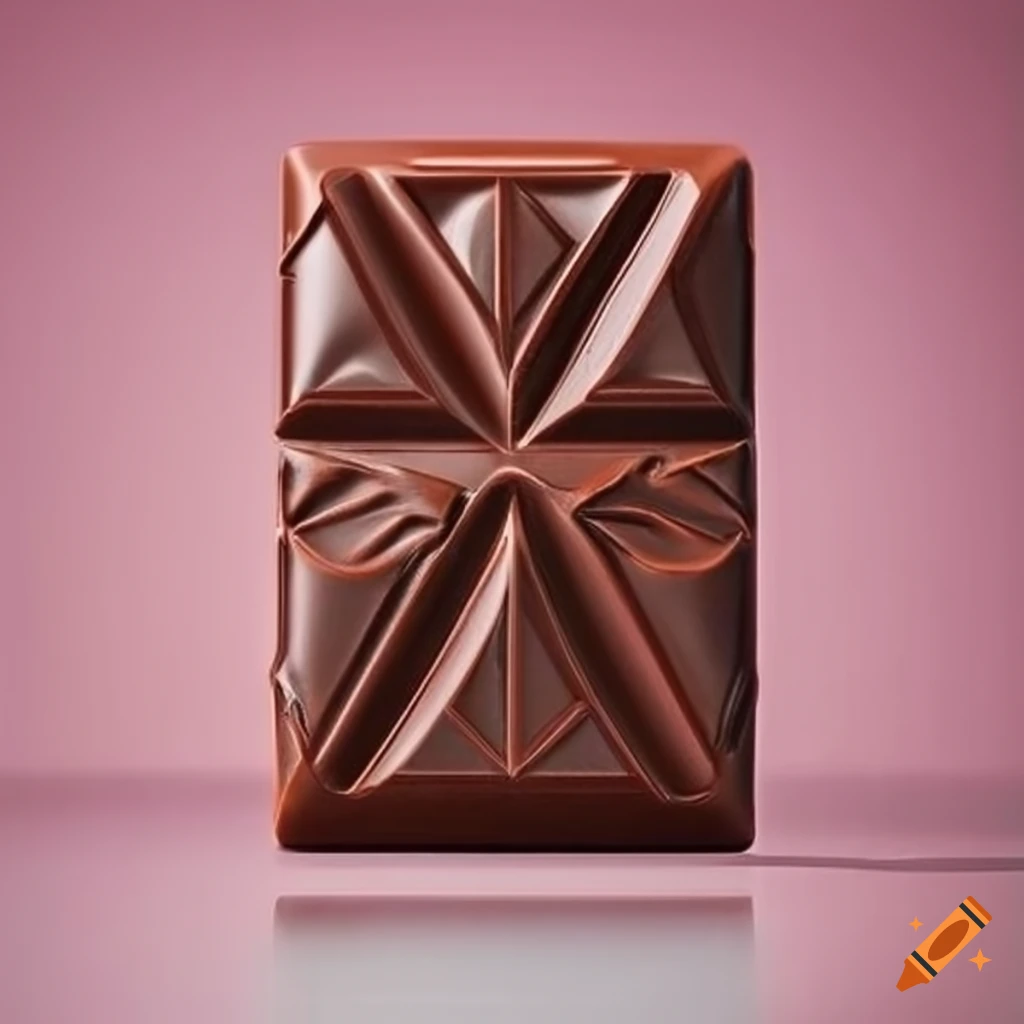 Luxurious diamond design chocolate bar on Craiyon