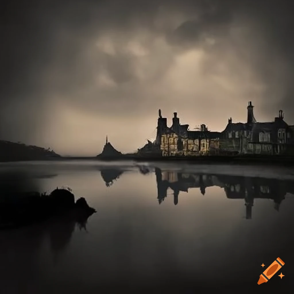 eerie depiction of the town of Insmouth