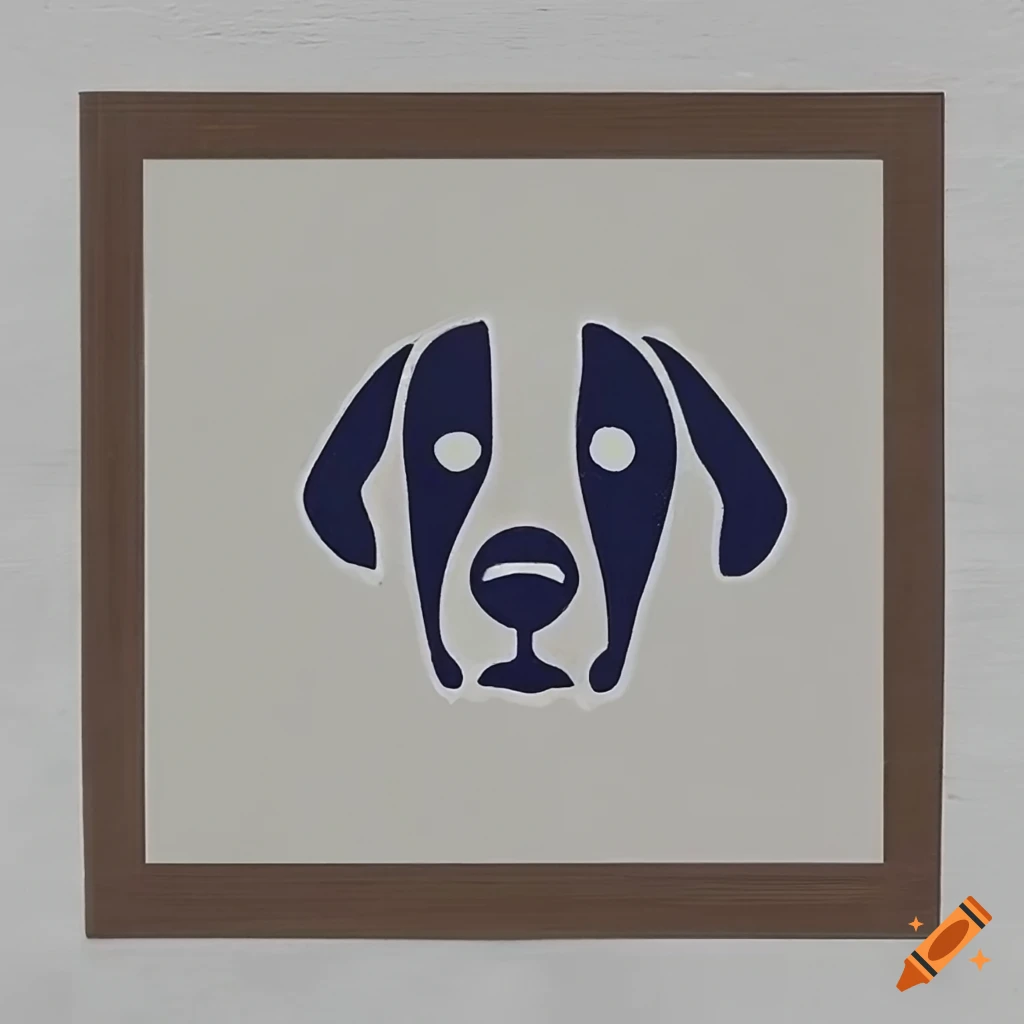 stencil of a dog