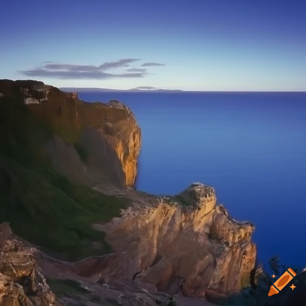 Scenic view of cliffs on Craiyon