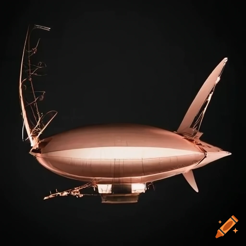 rose gold luxury airship