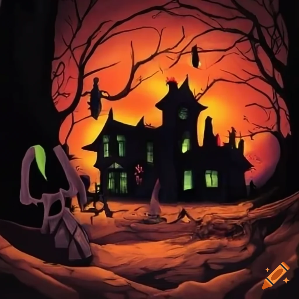 Halloween themed house