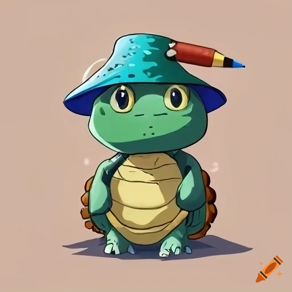 Cute Sea Animal Turtle Cartoon · Creative Fabrica