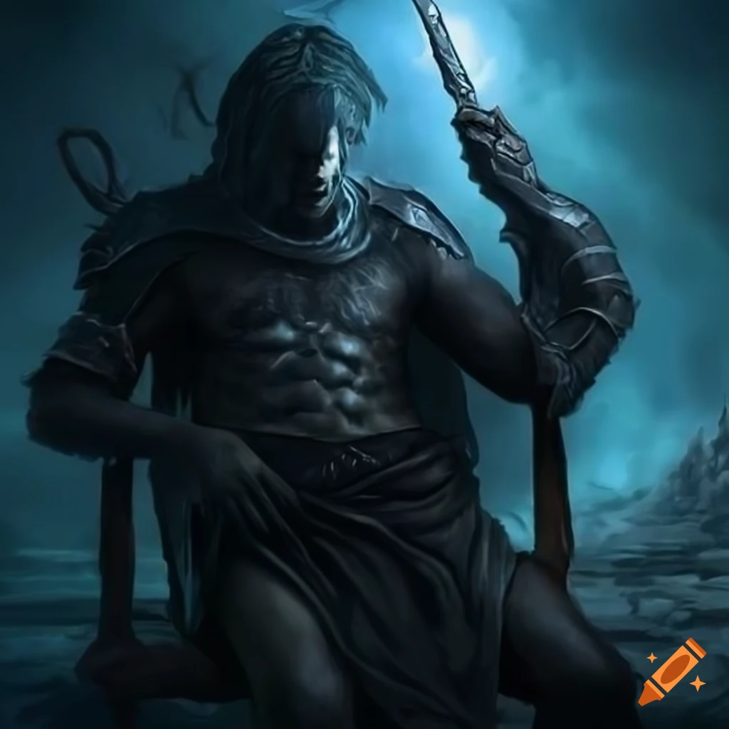 Ultra realistic image of a warrior under the moonlight on Craiyon