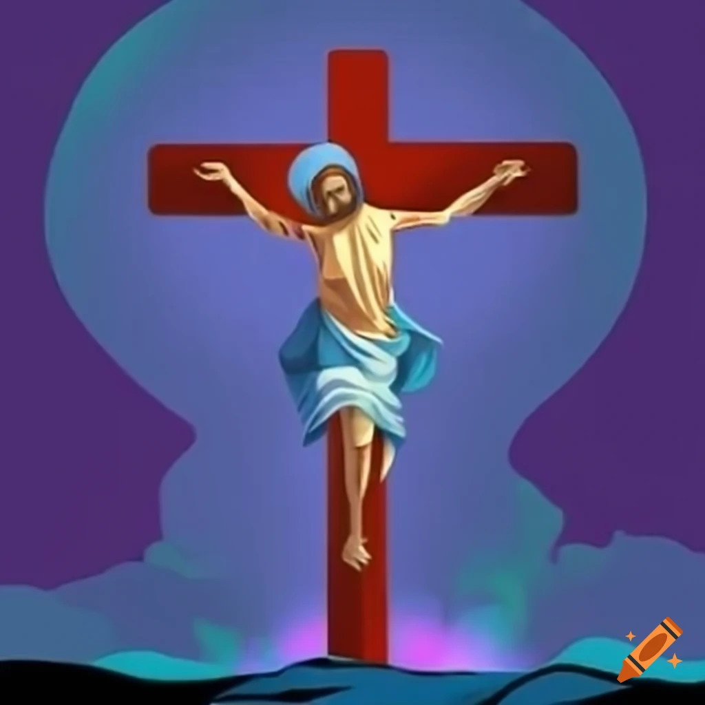 depiction-of-jesus-on-the-cross-on-craiyon