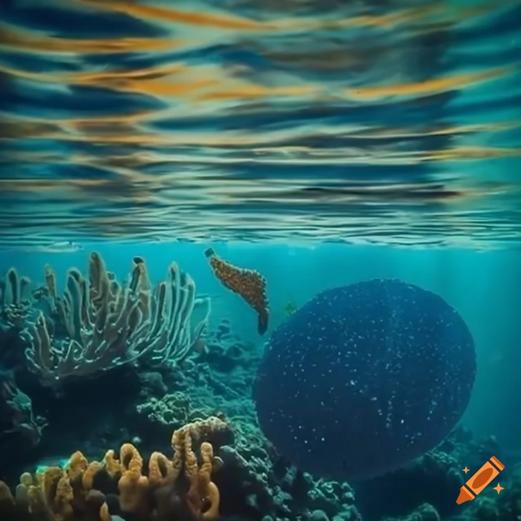 Floating Solar Panel With Coral Underneath On Craiyon
