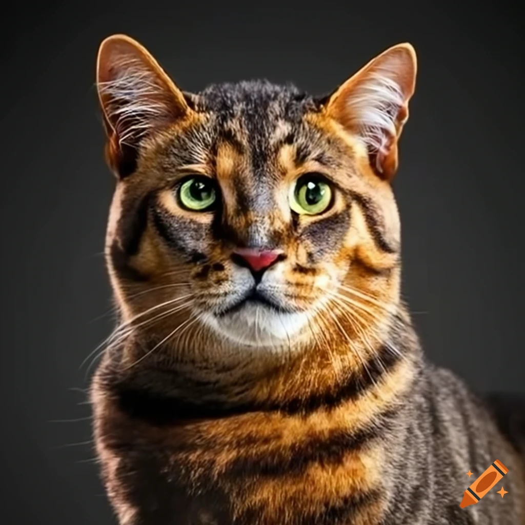 Cat with a lion-like appearance on Craiyon