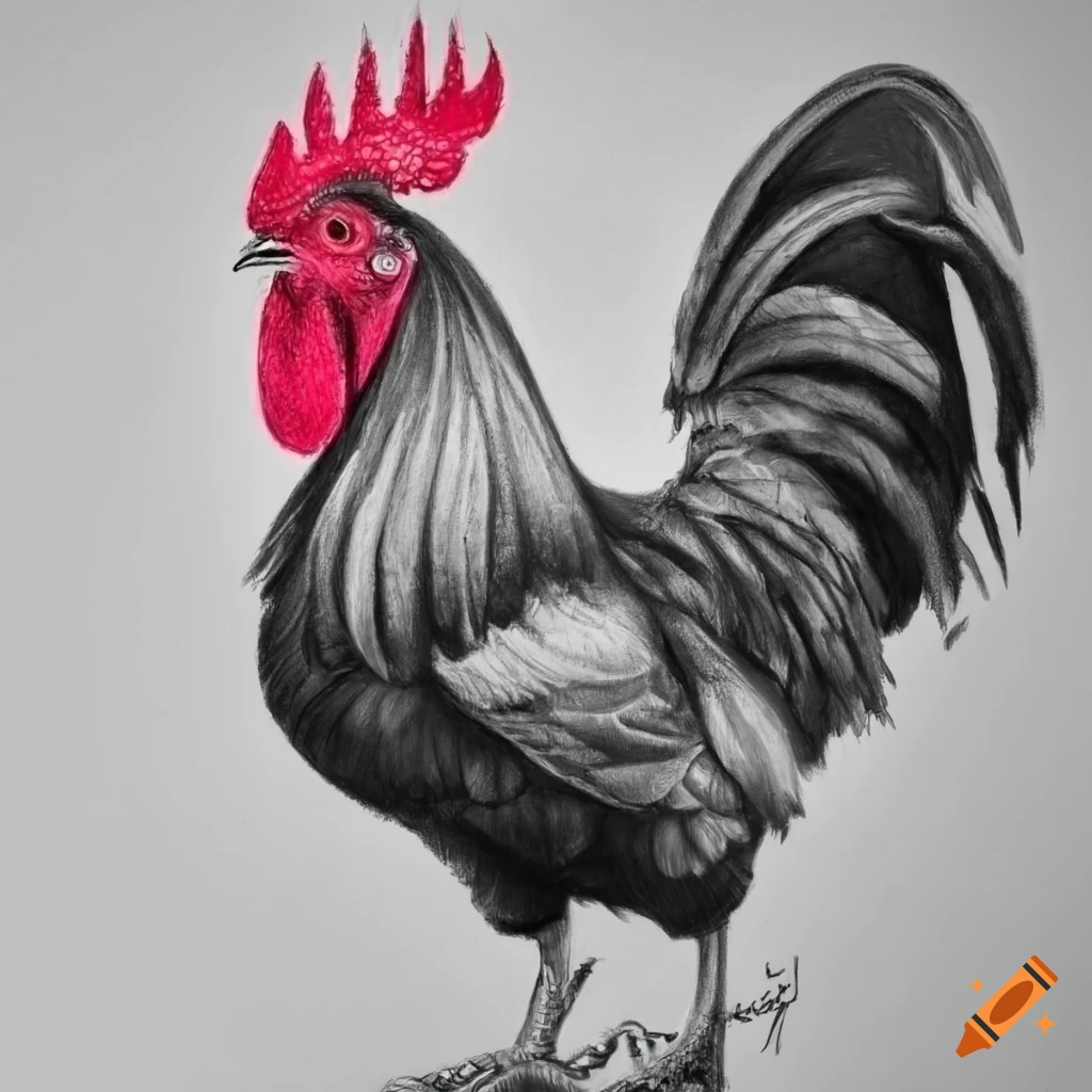 A Pretty Talent Blog: Paint a Chicken in Water-soluble Pencils