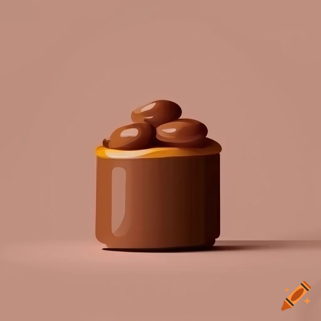Minimalistic peanut butter cup design
