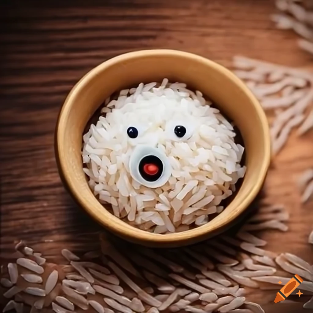 Smiling rice ball on Craiyon
