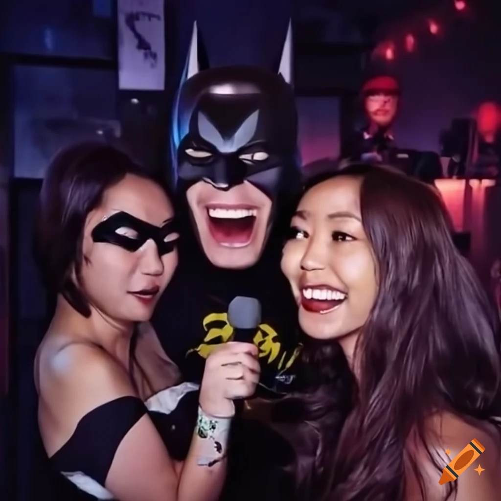 event poster for Batman karaoke night in Tokyo