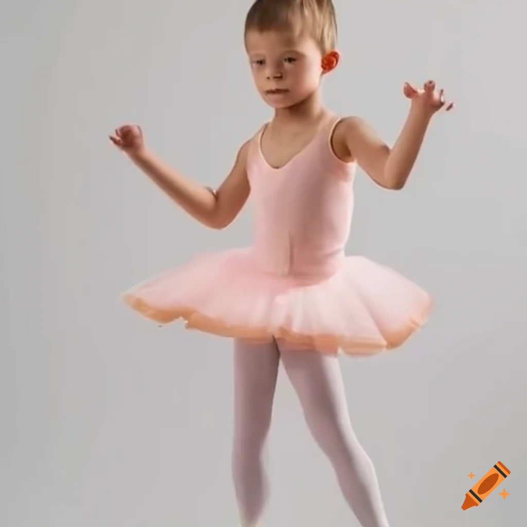 boy in a ballerina outfit