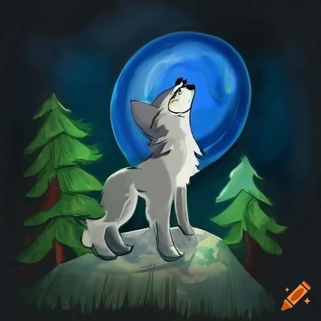 7,823 Wolf Howling Drawing Images, Stock Photos, 3D objects, & Vectors |  Shutterstock