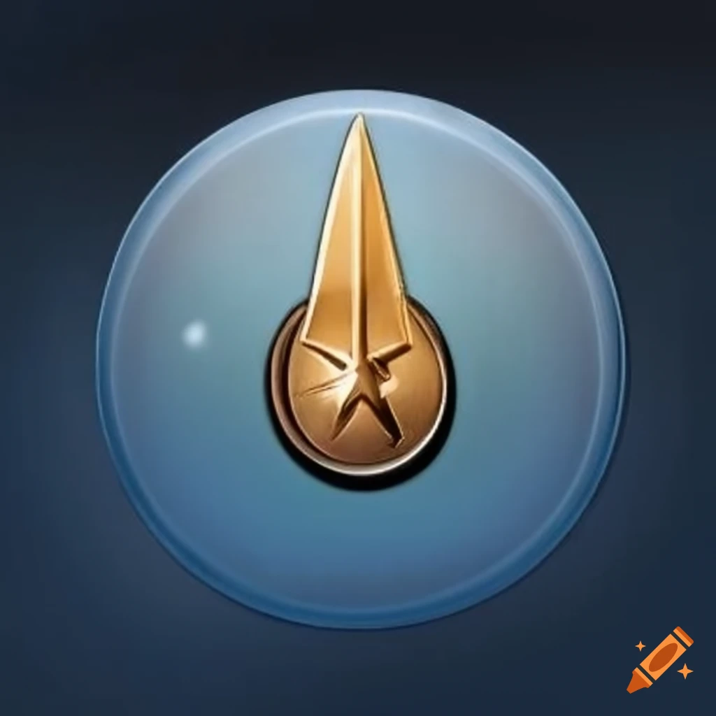 round badge with Star Trek server 164