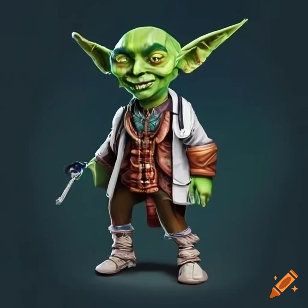 Illustration of a goblin in doctor's outfit