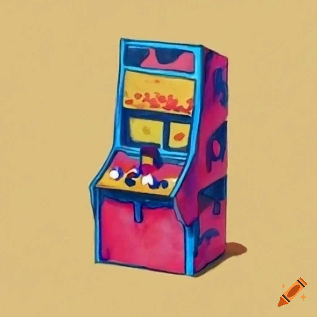 arcade game drawing