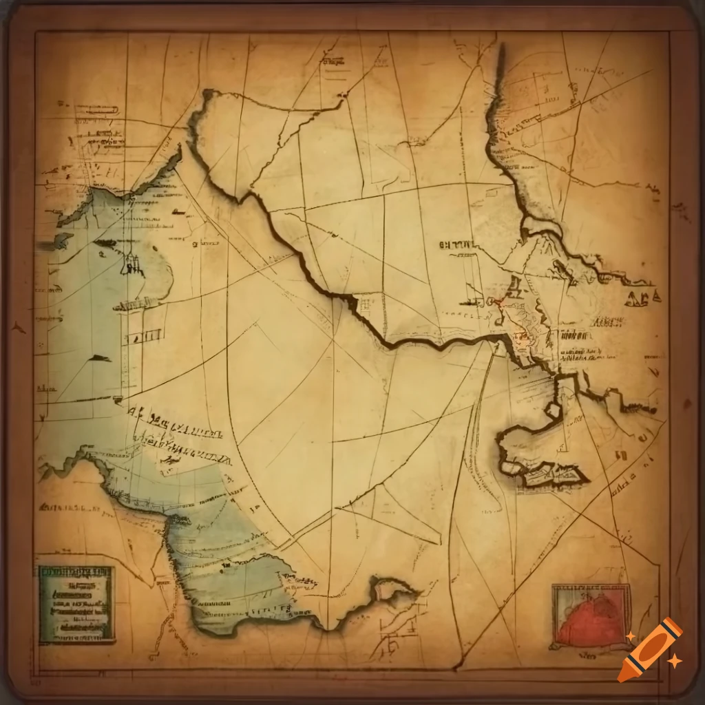 detailed vintage map of the Caribbean and Southern Sea