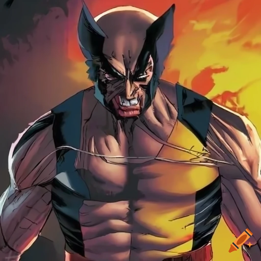 Wolverine Clawing In Action On Craiyon