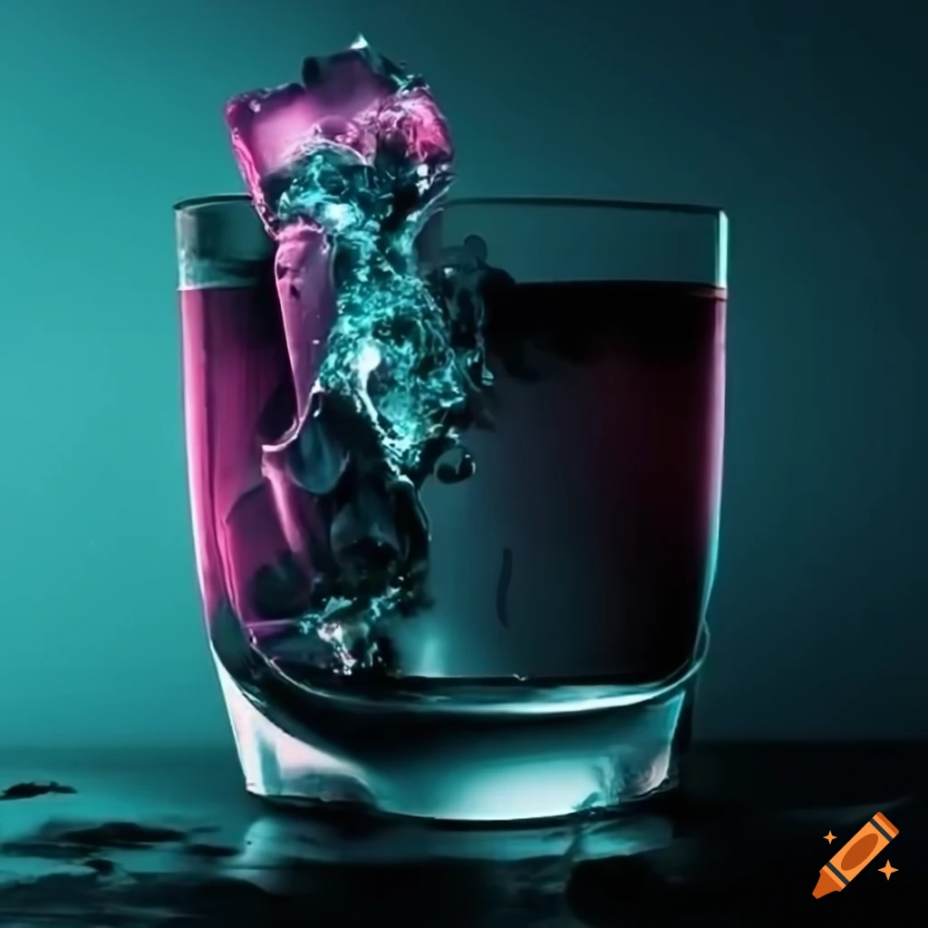 conceptual image of drinking in a dystopian setting