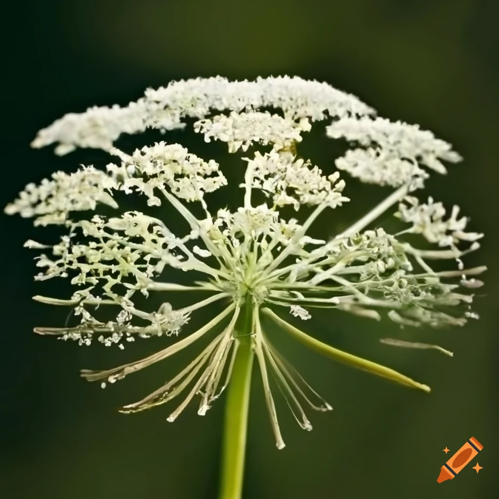 close-up of a heracleum flower