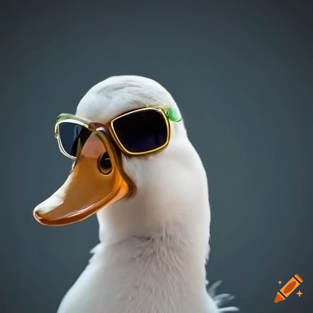 Duck face with sunglasses - Stock Illustration [44231464] - PIXTA