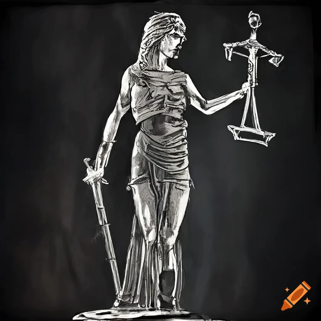 Illustration of lady justice Drawing by CSA Images - Fine Art America