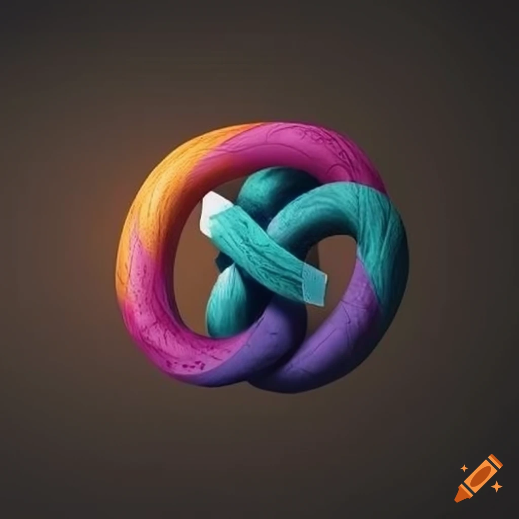 Square knot logo design