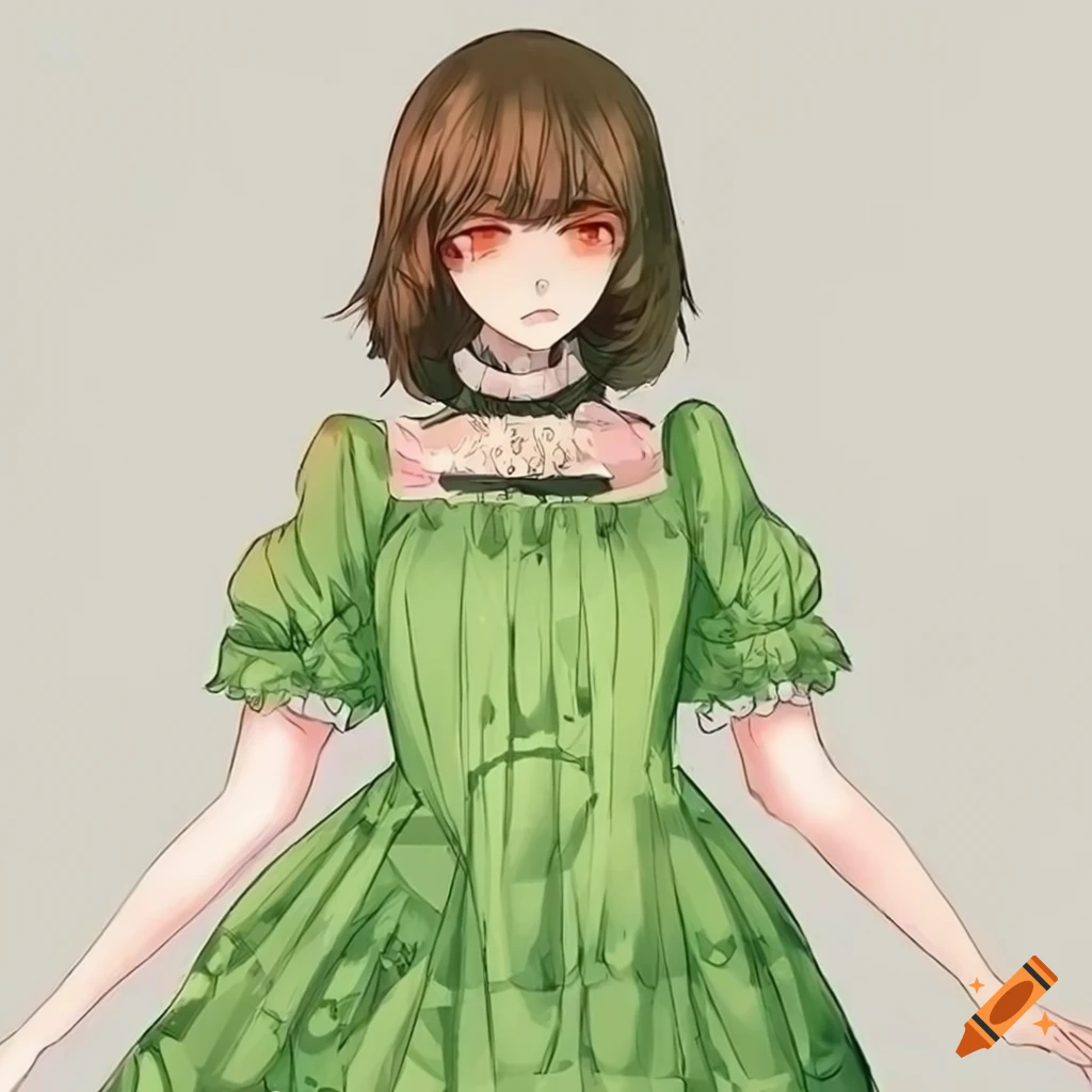 Chara Dreemurr transformed into a stunning manhwa character