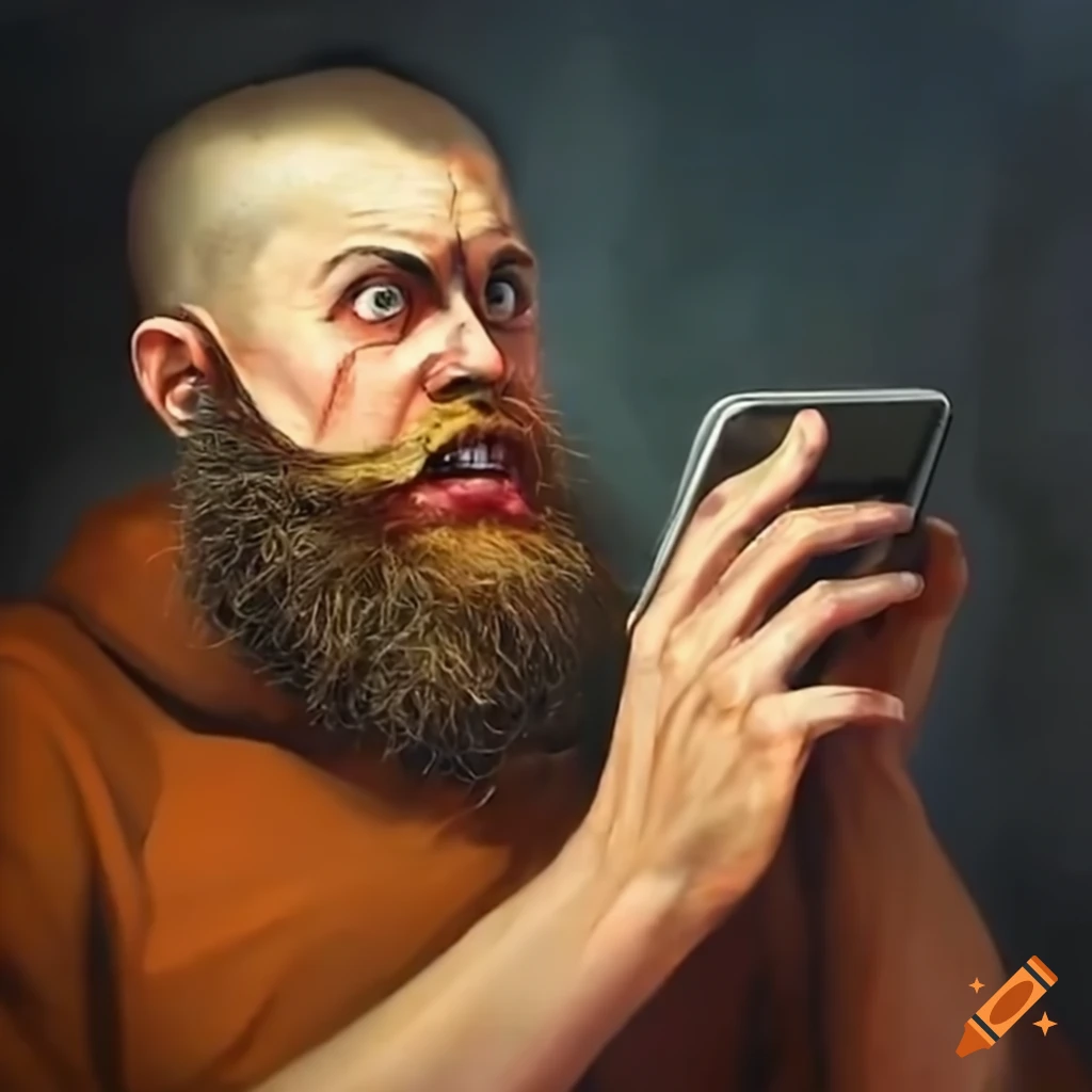 man expressing frustration on a phone call